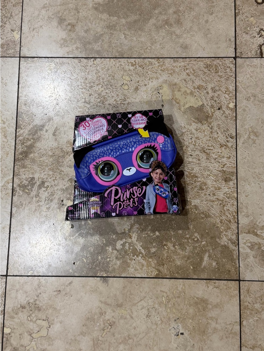 Kids Blue & Pink Animal Face Crossbody Bag